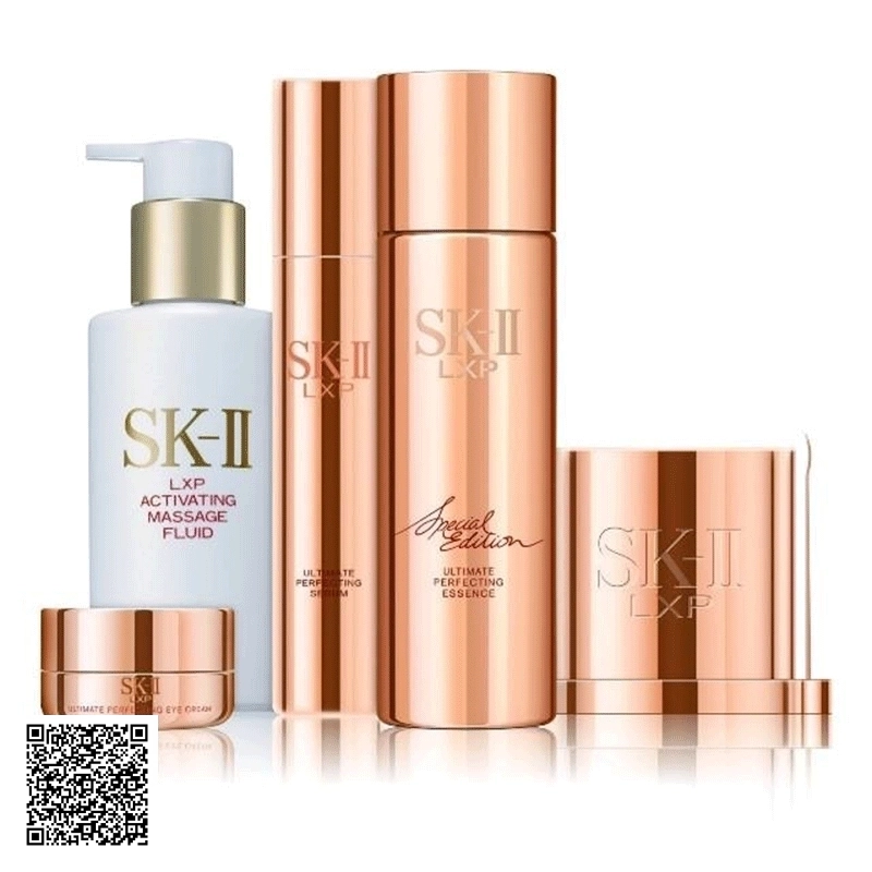 Trọn Bộ Mỹ Phẩm  Dưỡng Da Cao Cấp LXP SK-II LXP Ultimate Perfecting Trắng Da Mờ Nám Nâng Cơ Da 5 Sản Phẩm Của Nhật Bản
