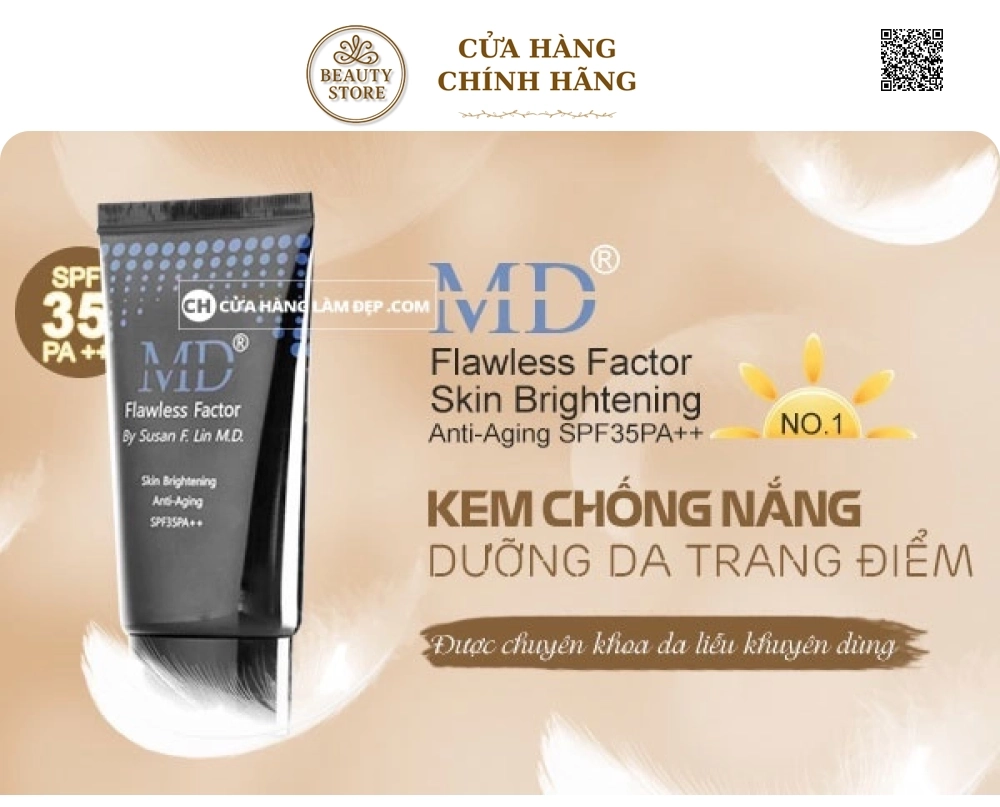 Kem Chống Nắng Và Dưỡng Da Ban Ngày Thần Thánh MD Flawless Factor SPF 35PA