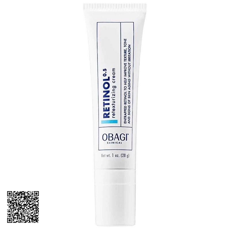 Kem Dưỡng Hỗ Trợ Ngừa Lão Hóa Obagi Clinical Retinol 0.5 Retexturizing Cream Mỹ 28g