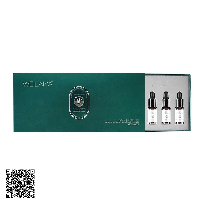 Serum Weilaiya Ginger Hair Root Nourishing Essence Kích Mọc Và Làm Dày Tóc Từ Trung Quốc 5ml x 8 Lọ