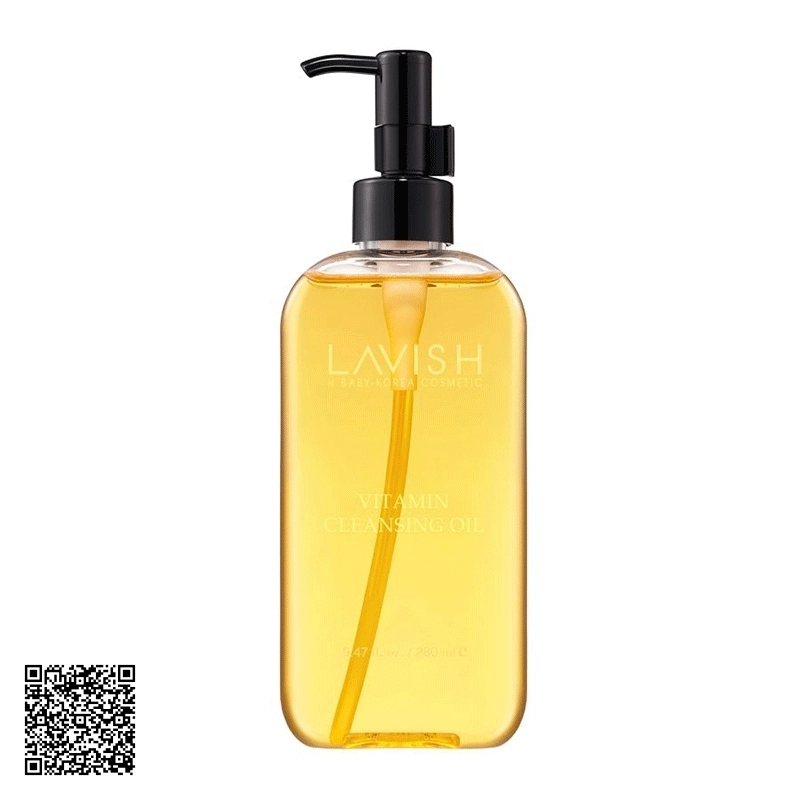 Gel Rửa Mặt Và Tẩy Trang Vitamin Cleansing Oil Lavish H Baby Bổ Sung Vitamin Hàn Quốc 280ml