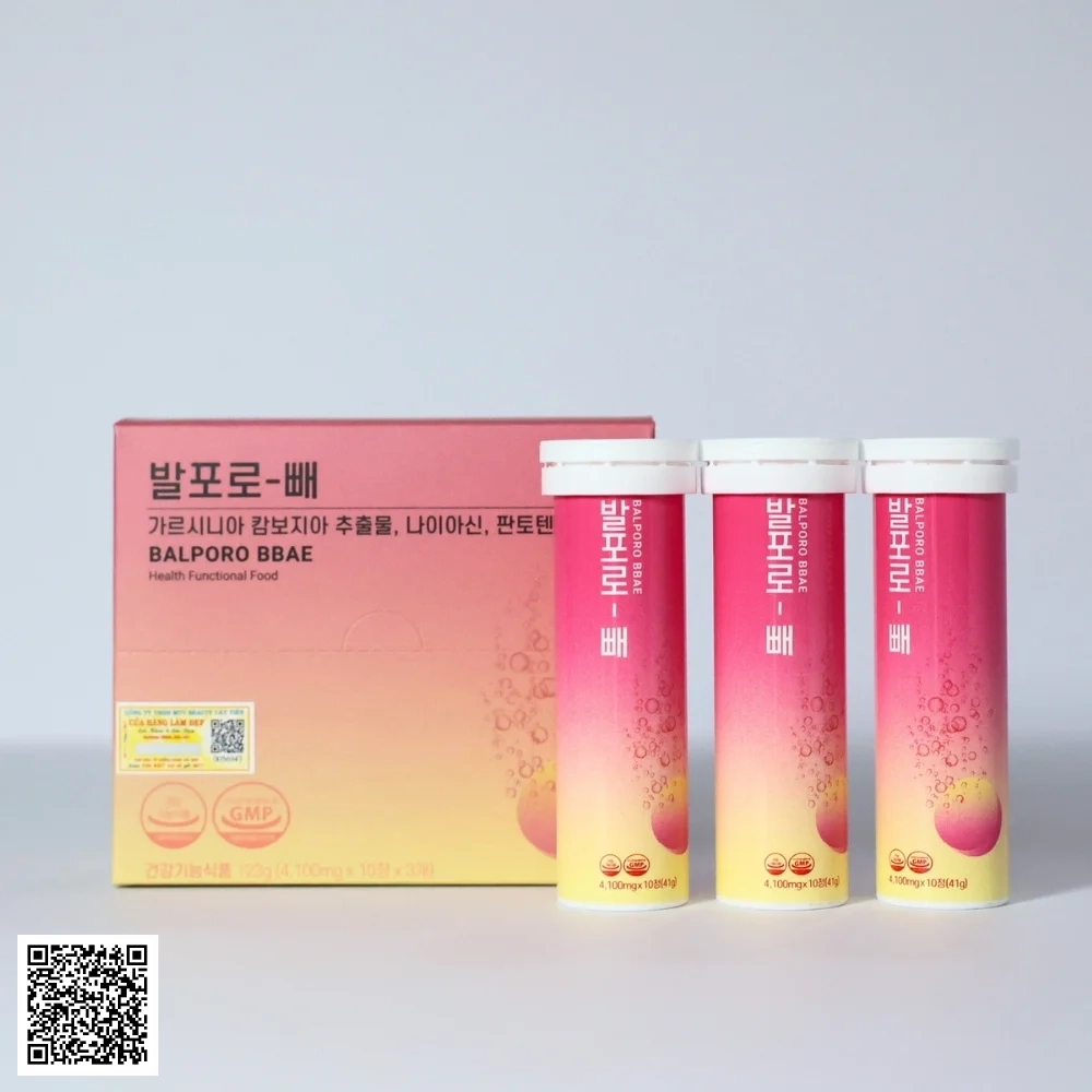 Viên Sủi Giảm Cân Balporo BBae Health Functional Food Của Hàn Quốc 30 Viên