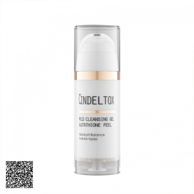 Sữa Rửa Mặt Trắng Da Thải Độc Incugen Cindeltox Mild Cleansing Gel Glutathione Peel Của Hàn Quốc 100ml