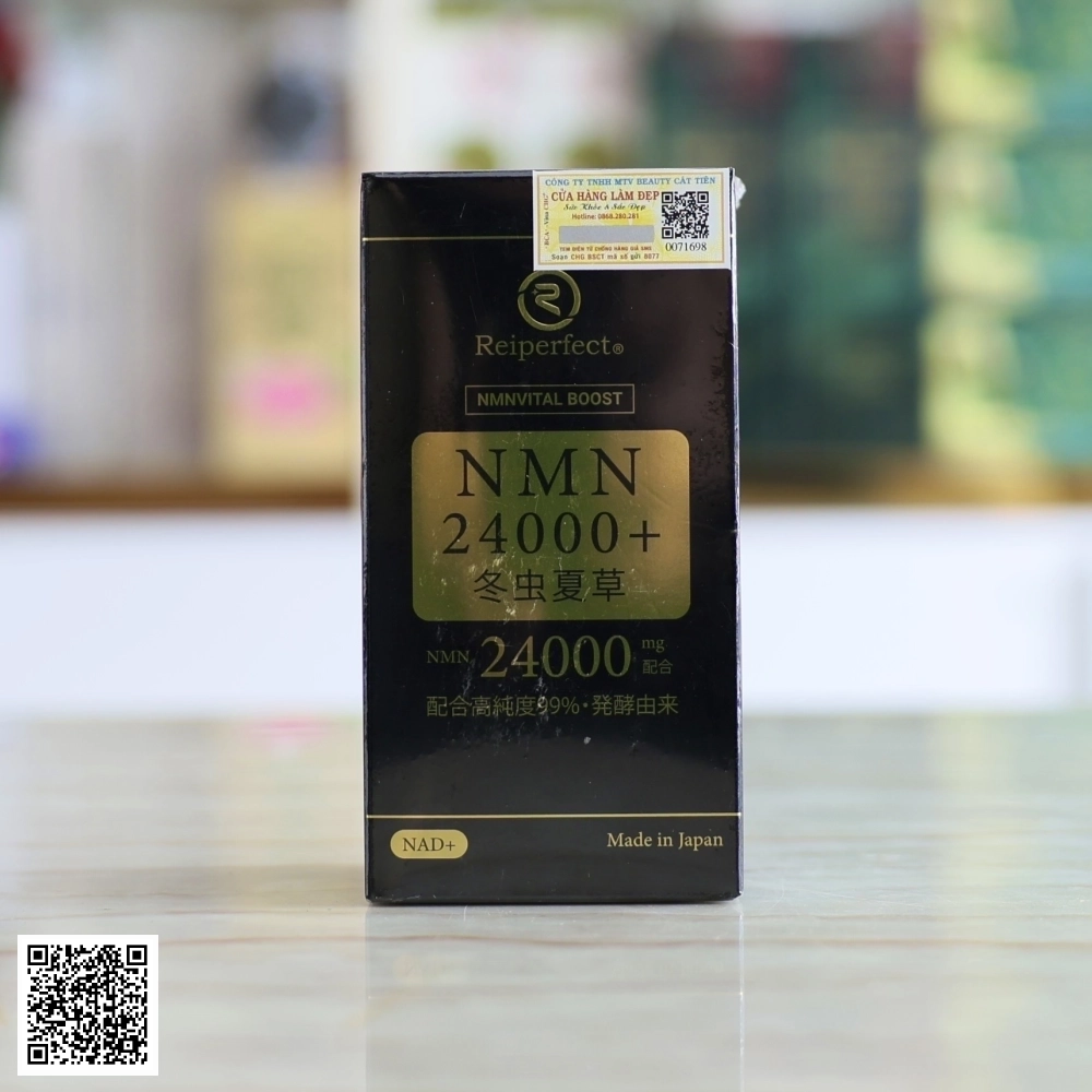 Viên Uống NMN 24000+ Tochukasou Reiperfect Hoàng Gia Nhật Bản hộp 90 viên