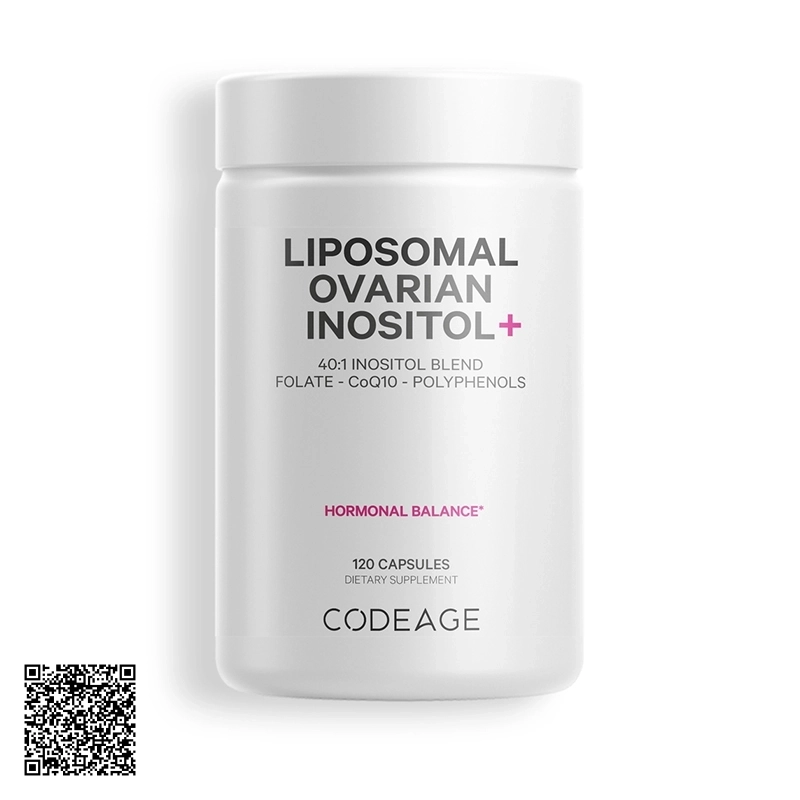 CodeAge Liposomal Ovarian Inositol Viên Uống Sức Khỏe Buồng Trứng Cân Bằng Nội Tiết Tố Mỹ 120 Viên
