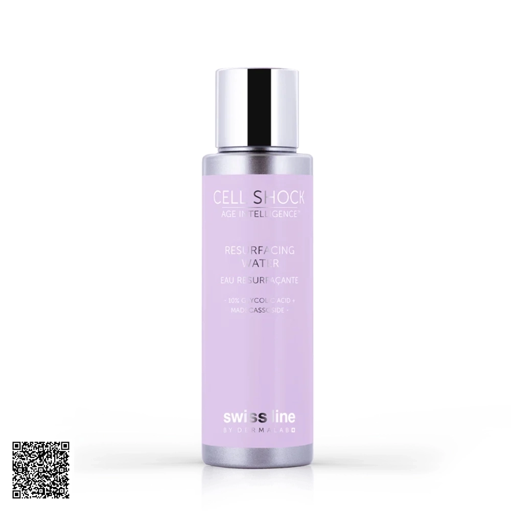 Toner Tẩy Tế Bào Chết, Trẻ Hóa Da Swissline Cell Shock Age Intelligence Resurfacing Water Từ Thuỵ Sĩ 100ml
