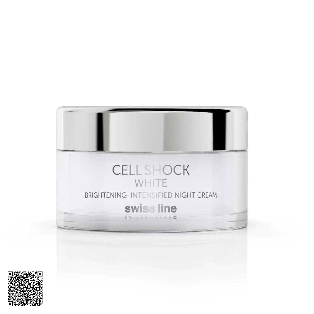 Kem Dưỡng Trắng Da Ban Đêm Swissline Cell Shock White Intensified-Brightening Night Cream Từ Thuỵ Sĩ 50ml