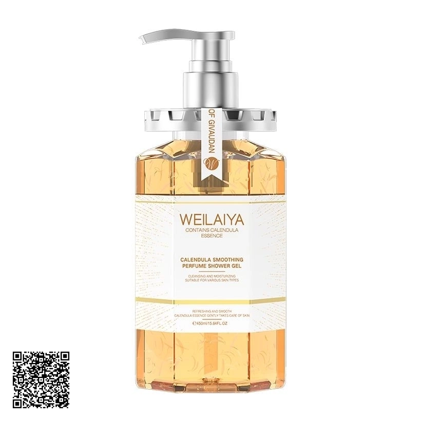 Sữa Tắm Trắng Da Weilaiya Calendula Smoothing Perfume Shower Gel Cánh Hoa Cúc Vạn Thọ 450ml