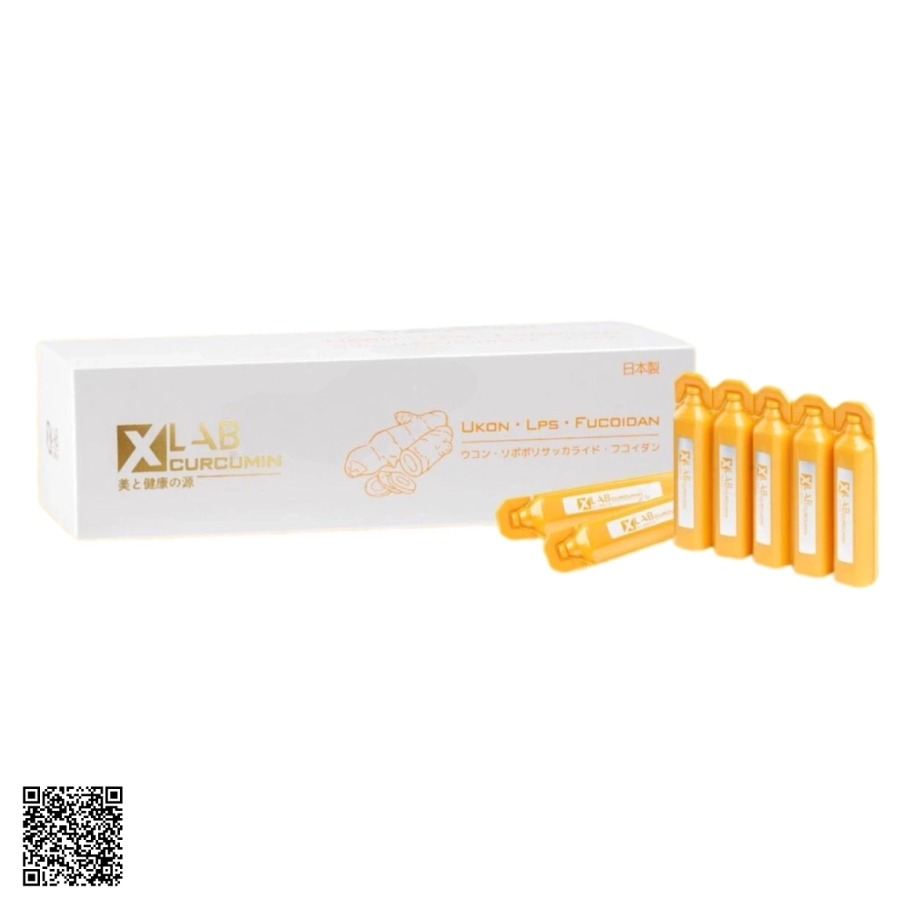 Tinh Nghệ Curcumin Nano Xlab Ukon LPS Fucoidan Nhật Bản 30 Lọ x 20ml