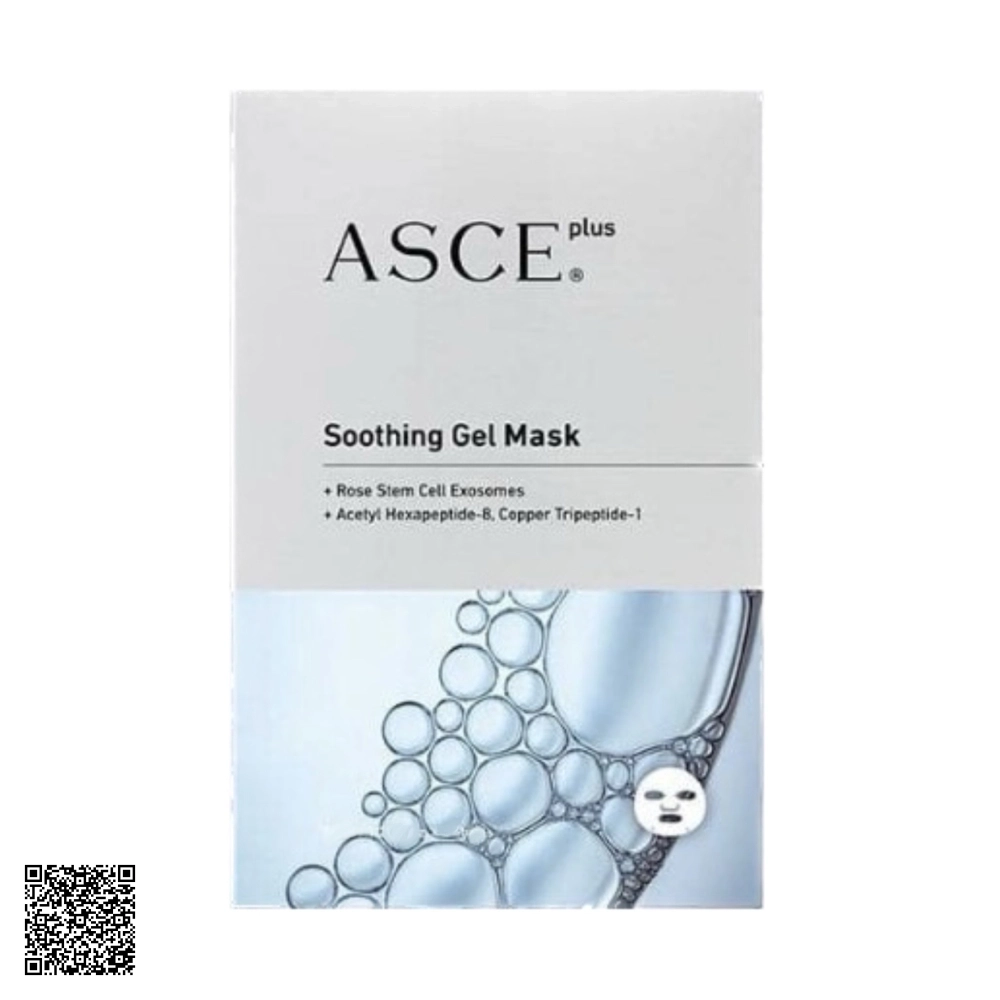 Mặt Nạ ASCE Plus Soothing Gel Mask Công Nghệ Exosome Làm Dịu Da Nhạy Cảm Hoặc Viêm 3 Miếng