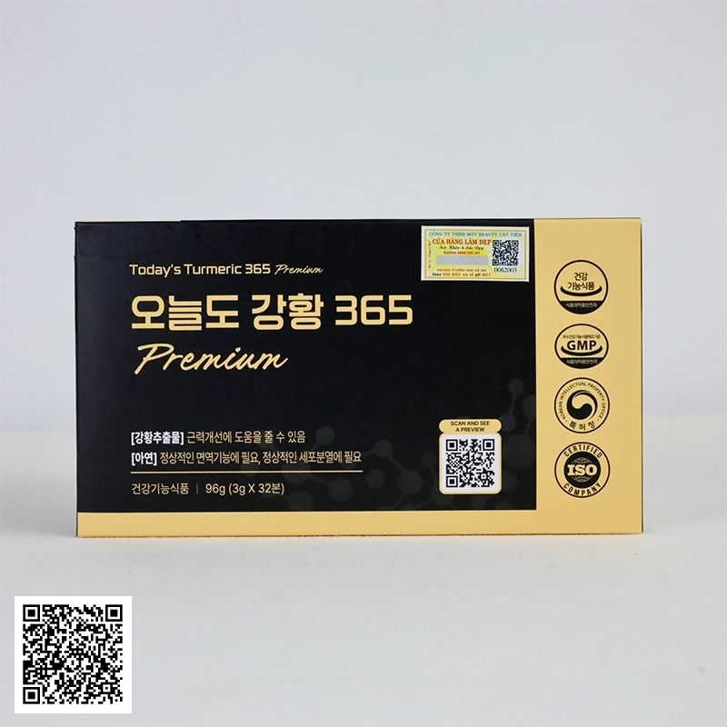 Tinh Nghệ Nano Today Turmeric 365 Premium Hộp 32 Ống Từ Hàn Quốc