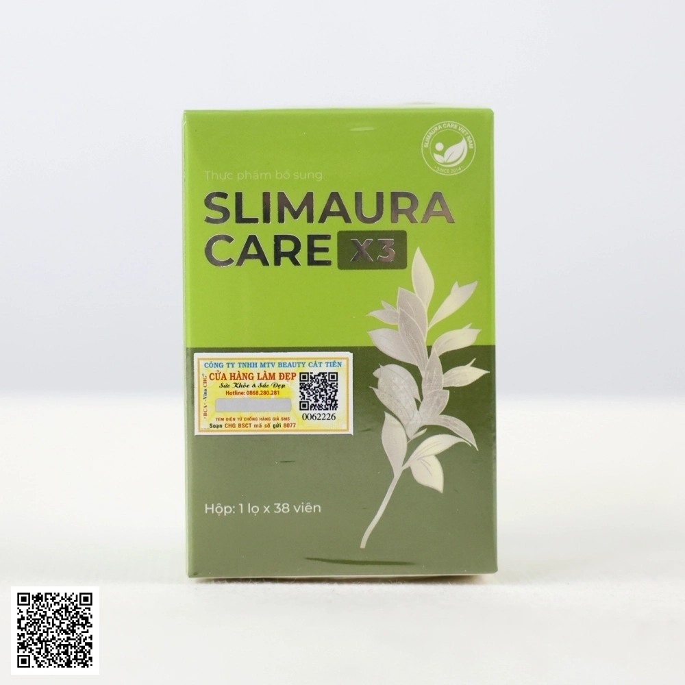 Slimming Care SlimAura Care X3 Viên Uống Giảm Cân Việt Nam Hộp 38 Viên
