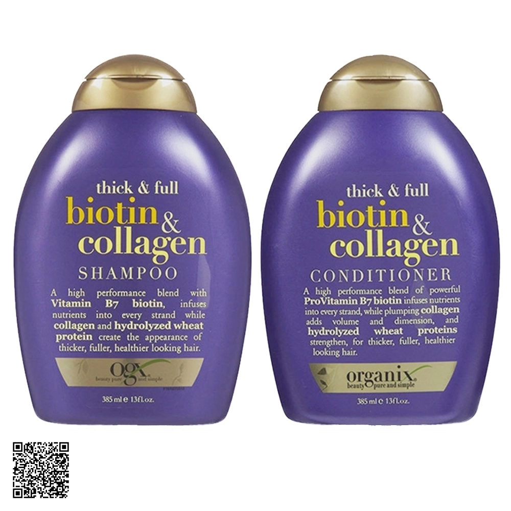 Dầu Gội Xả Làm Dày Tóc Biotin & Collagen Shampoo Biotin & Collagen