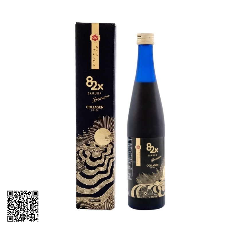 Nước Uống Collagen 82x Sakura Premium Nhật Bản 500ml